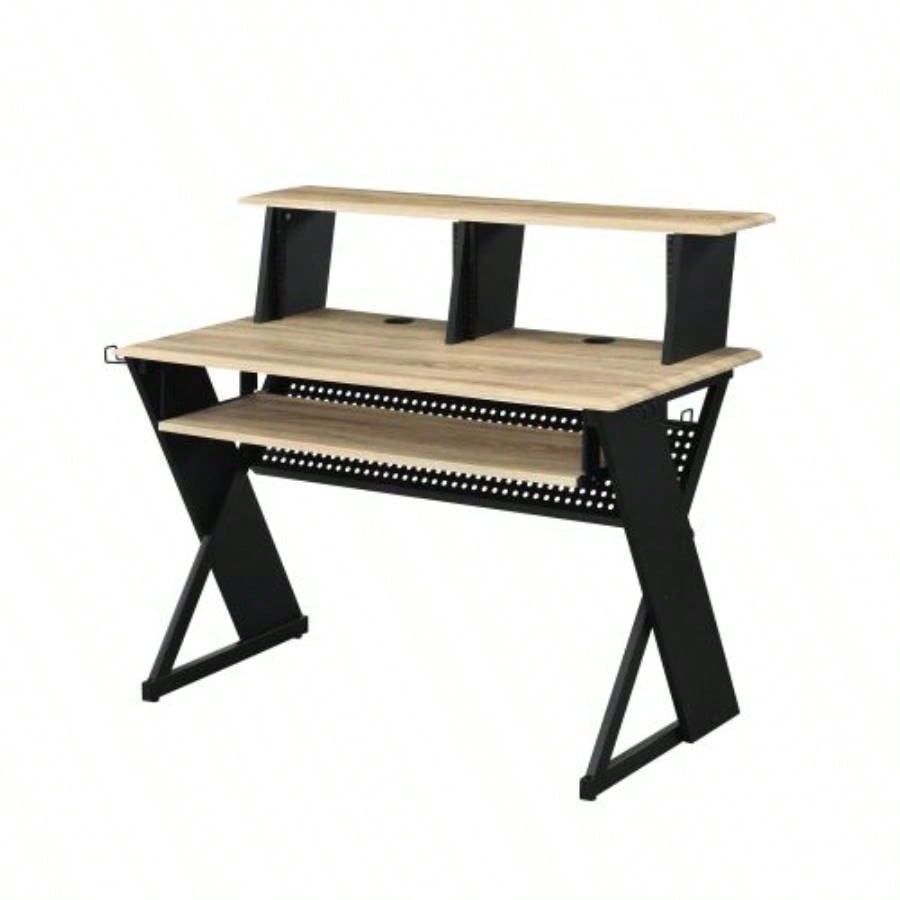 Eleazar Natural Oak Music Recording Studio Desk