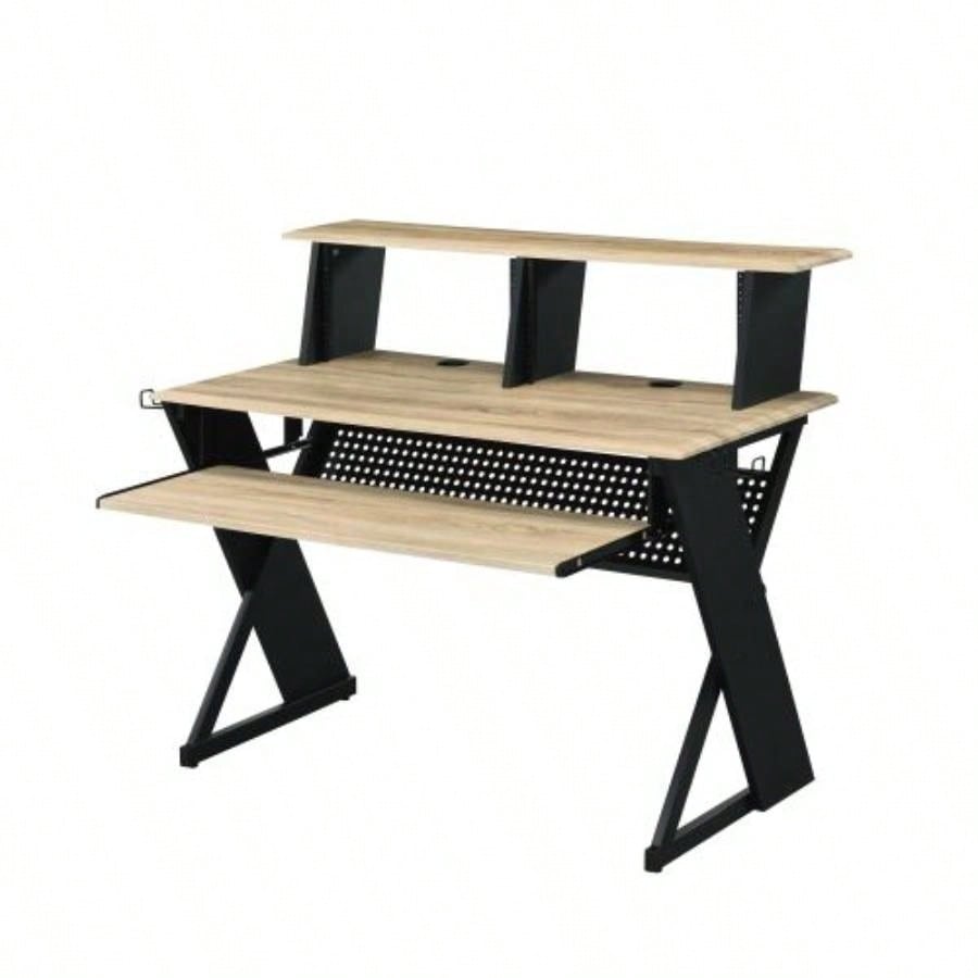 Eleazar Natural Oak Music Recording Studio Desk