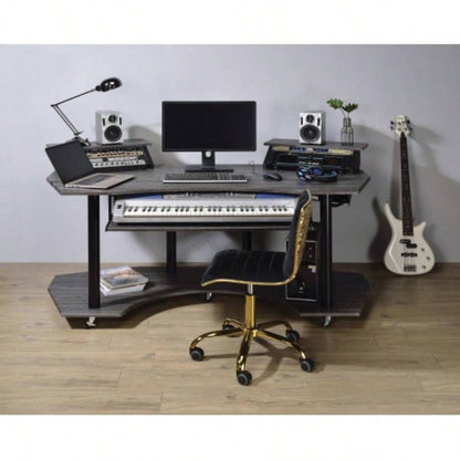 Eleazar Natural Oak Music Recording Studio Desk
