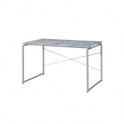 Jurgen Faux Concrete Silver Writing Desk