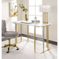 Estie White Gold Writing Desk