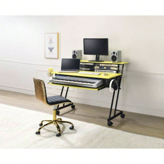 Suitor Yellow Black Music Recording Studio Desk