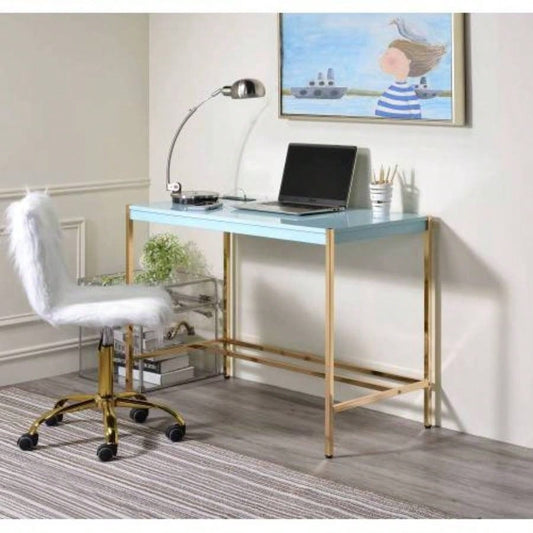 Midriaks Blue Gold Writing Desk/USB