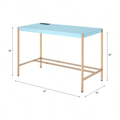 Midriaks Blue Gold Writing Desk/USB