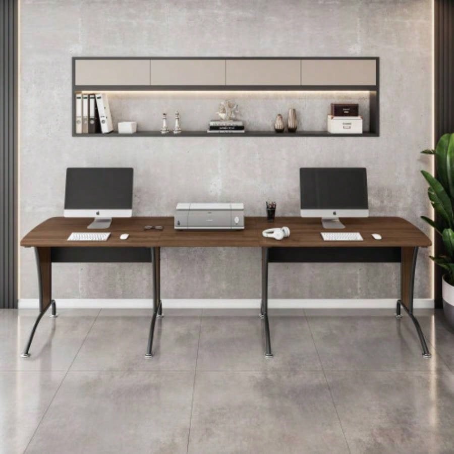 Techni Mobili Deluxe L - Shaped Desk with Desk Option