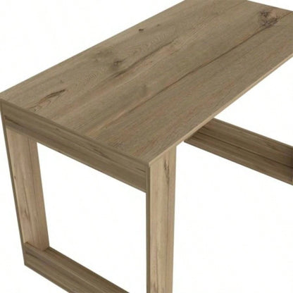 Computer Desk with Ample Worksurface and, Light Oak