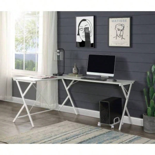 Dazenus White Computer Desk