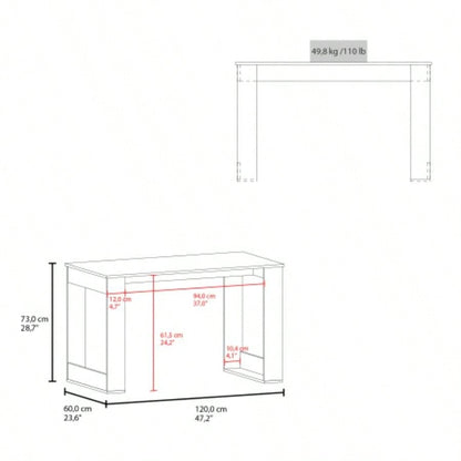 Writing Desk with Ample Workstation and Sturdy