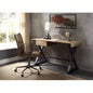 Danton Gold Aluminum Rectangular Writing Desk