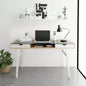 Techni Mobili Compact Computer Desk with Multiple Storage, Walnut