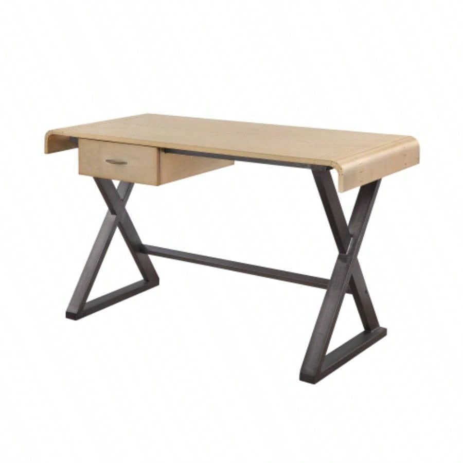 Danton Gold Aluminum Rectangular Writing Desk