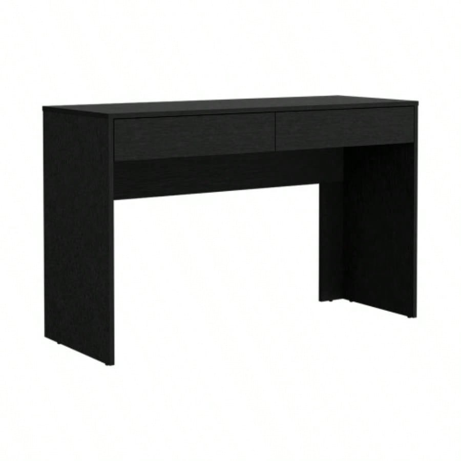 Computer Desk Aberdeen, Two Drawers, Black Wengue