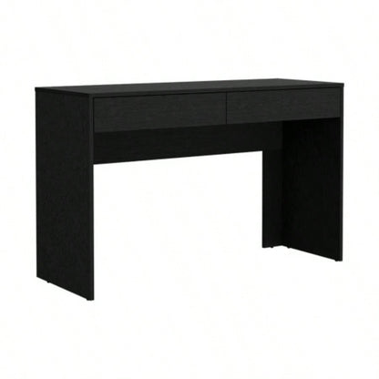 Computer Desk Aberdeen, Two Drawers, Black Wengue