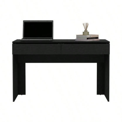 Computer Desk Aberdeen, Two Drawers, Black Wengue