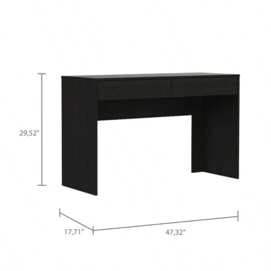 Black Wengue 2 - Drawer Computer Desk