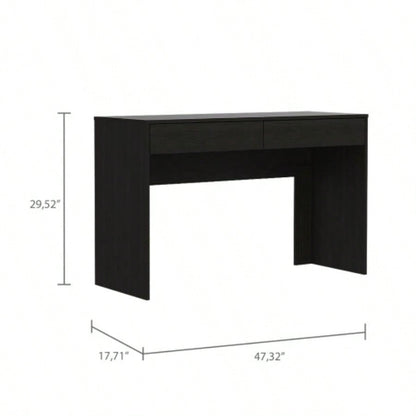 Black Wengue 2 - Drawer Computer Desk