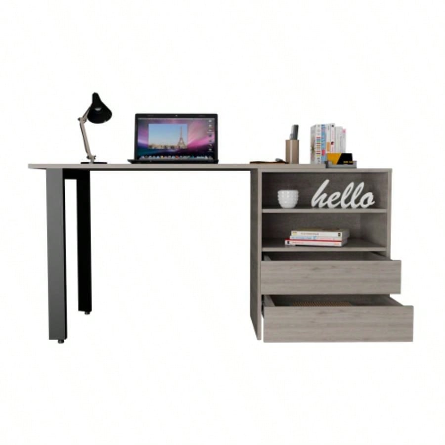 120 Writing Desk Cusco, Office, Light Gray