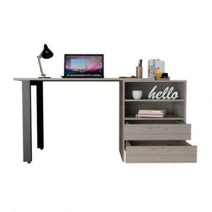 120 Writing Desk Cusco, Office, Light Gray