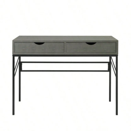 Contemporary Faux Shagreen Writing Desk -