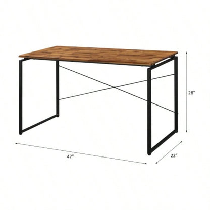 Jurgen Oak Black Writing Desk