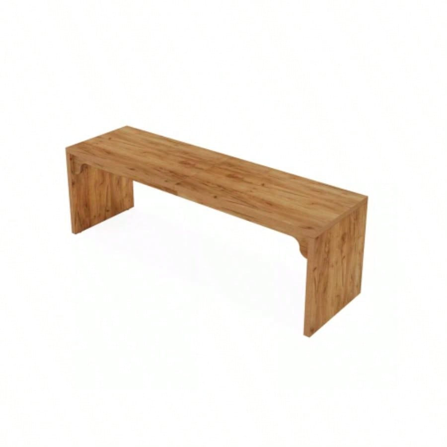 78. Long 2 - Person Computer Desk, Large Modern Wooden Workstation Home Office, Double Study Writing Table, Farmhouse Brown