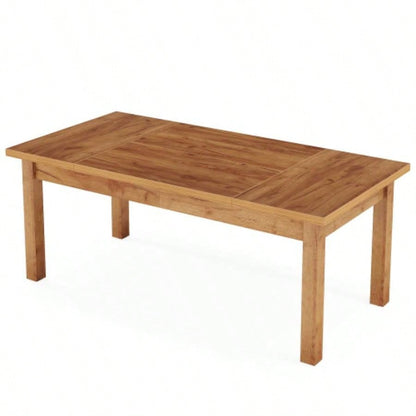 70 Inch Large Computer Desk, Farmhouse Office Desk Writing Study Desk with Solid Wood Legs, Executive Desk with Thickened Frame and Board