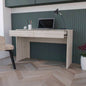 Computer Desk Aberdeen, Two Drawers, Light Gray