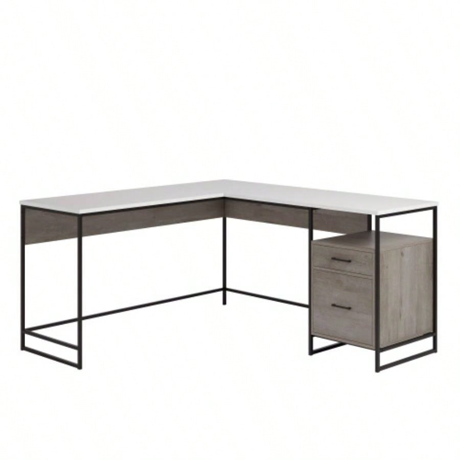 L - Shaped Desk, Brown
