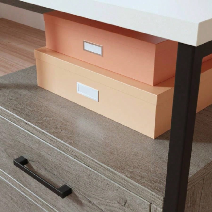 L - Shaped Desk, Brown
