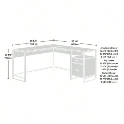 L - Shaped Desk, Brown