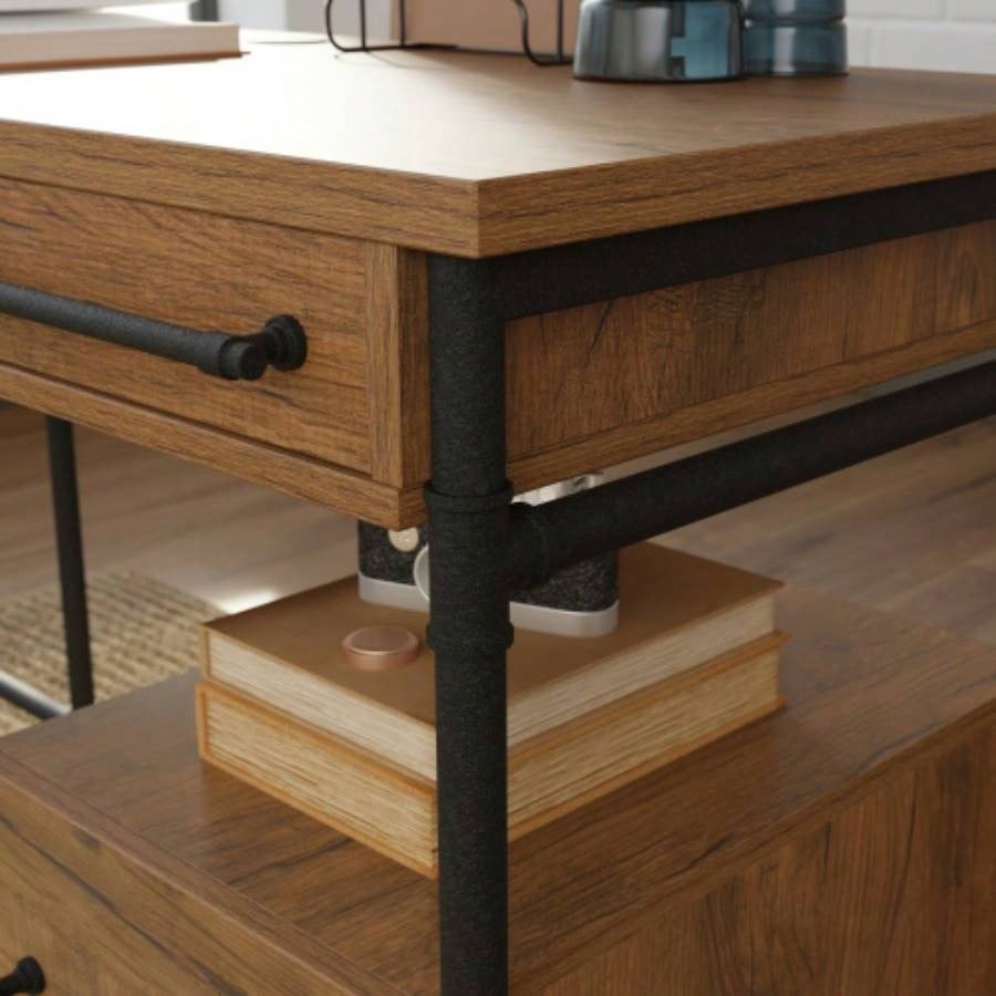 L - Shaped Desk, Brown