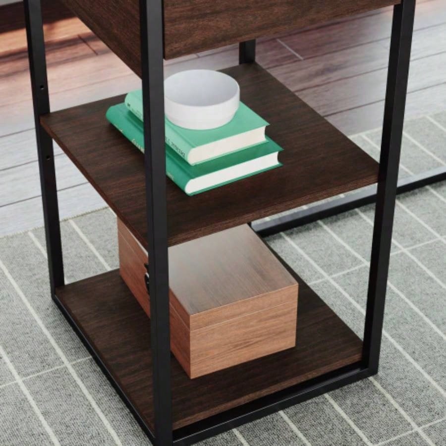 L - Shaped Desk, Brown
