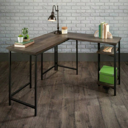 L - Shaped Desk, Brown