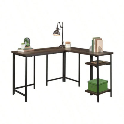L - Shaped Desk, Brown