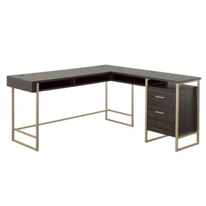 L - Shaped Desk, Black