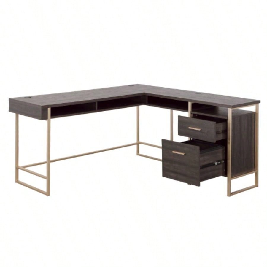 L - Shaped Desk, Black