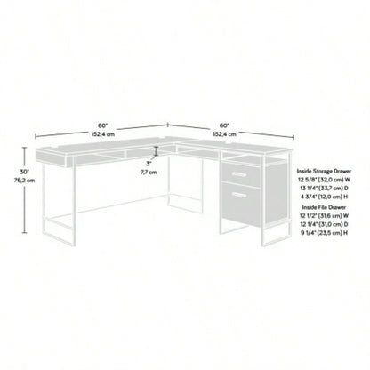 L - Shaped Desk, Black