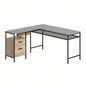 L - Shaped Desk, Brown
