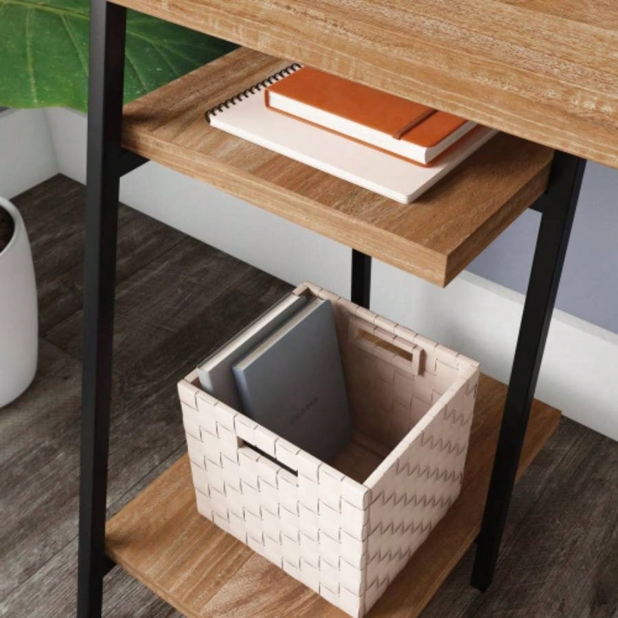 Desk With Hutch, Brown