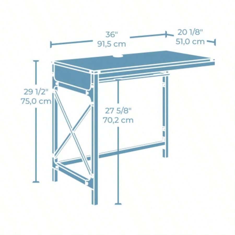Desk Return 36 Brown