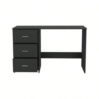 Writing Desk, 3 Drawers, Black