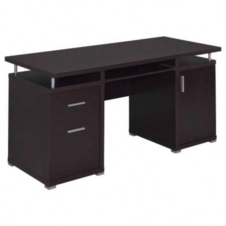 Rochelle Cappuccino 2 - Drawer Office Computer Desk