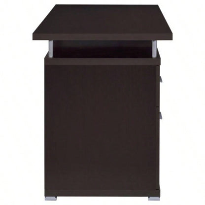 Rochelle Cappuccino 2 - Drawer Office Computer Desk