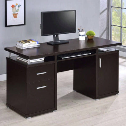 Rochelle Cappuccino 2 - Drawer Office Computer Desk