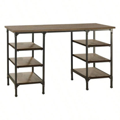 Modern Traditional 1pc Desk with 2x Drawers White Keyboard Drawer Wooden Furniture
