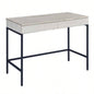 Natural and Black Writing Desk with 2 Drawers