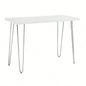 Mid - Modern Hairpin - Leg Computer Desk - White