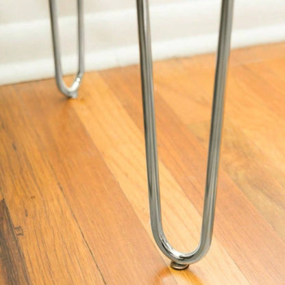 Mid - Modern Hairpin - Leg Computer Desk - White