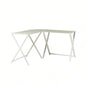 Modern X - Leg L - Shaped Computer Desk - White
