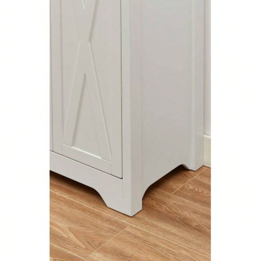 61 inch TV cabinet living room, multifunctional combination TV cabinet, large capacity storage cabinet, can be used in living room, bedroom, office area, white, 61.3Lx 15x 29.8H.